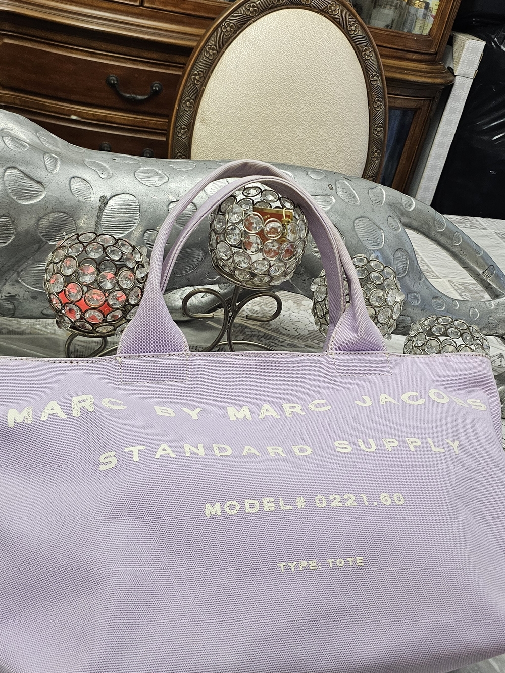 Marc by Marc Jacobs Lavender Canvas Tote Bag